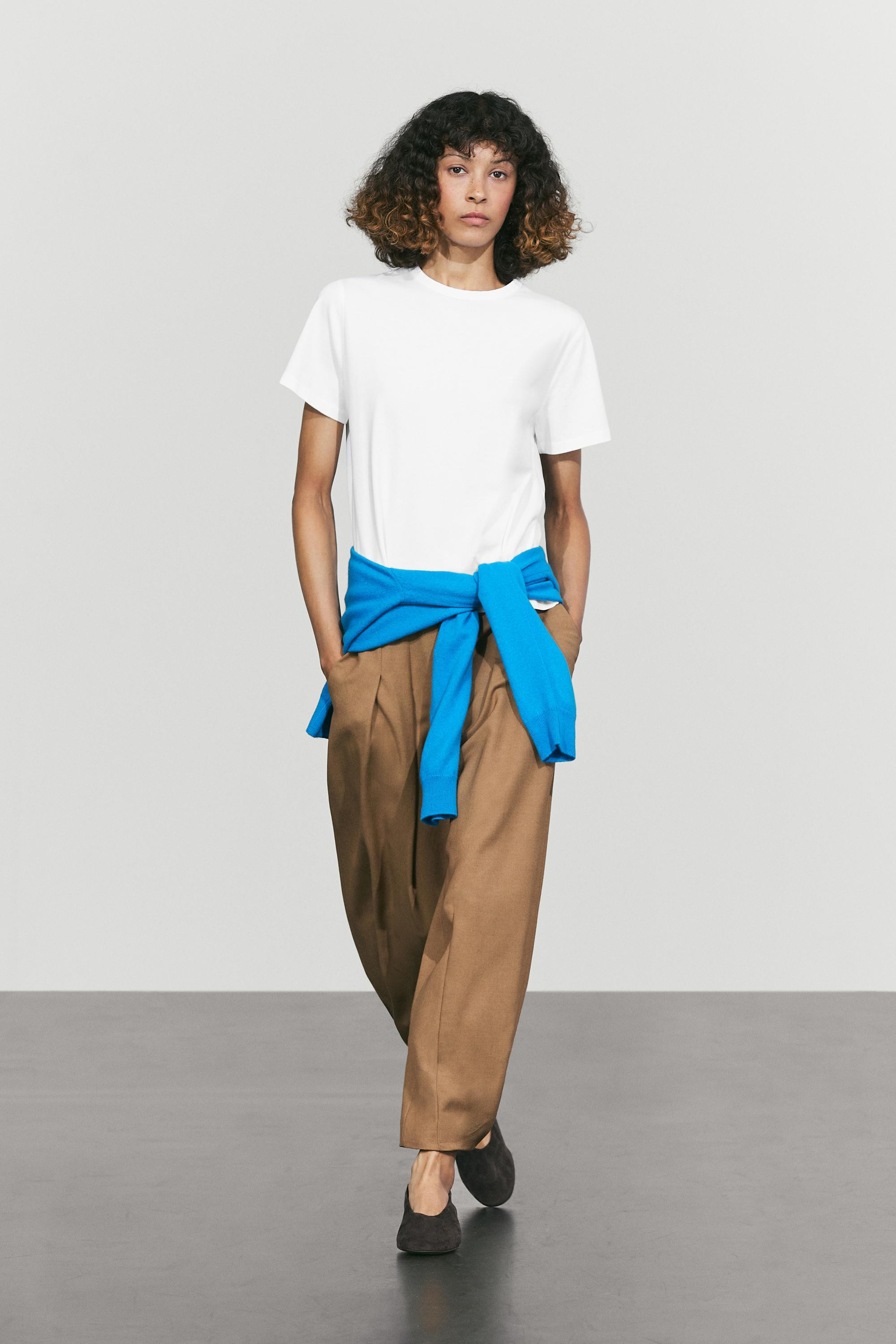 100% cotton short sleeve T-shirt | Massimo Dutti UK
