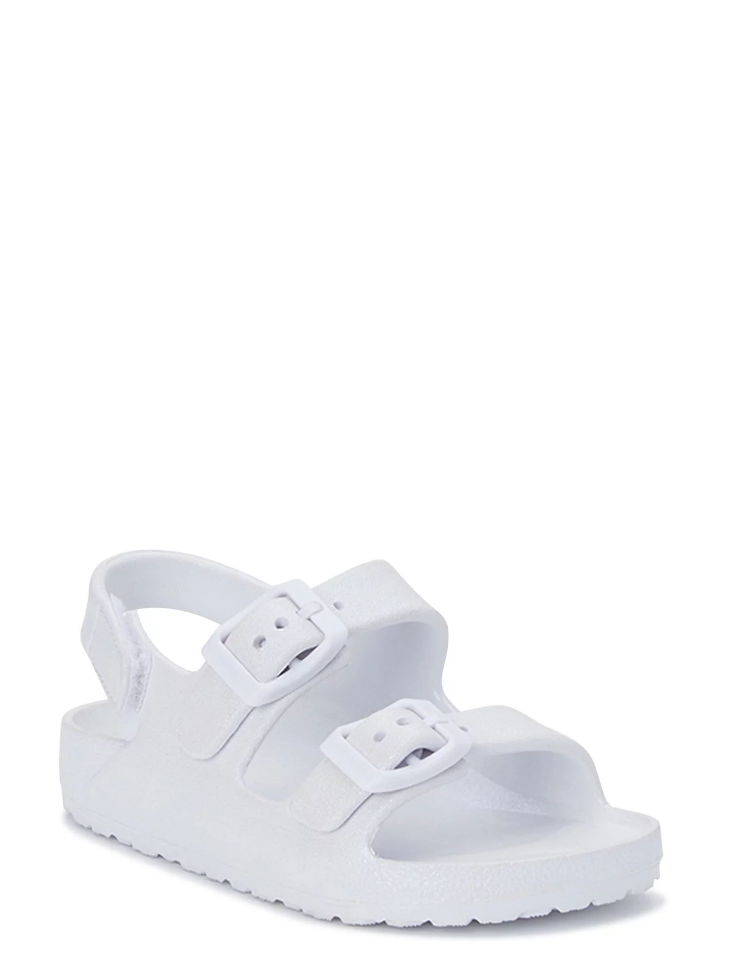 Wonder Nation Toddler Girls 2 Buckle EVA Sandal | Walmart (US)