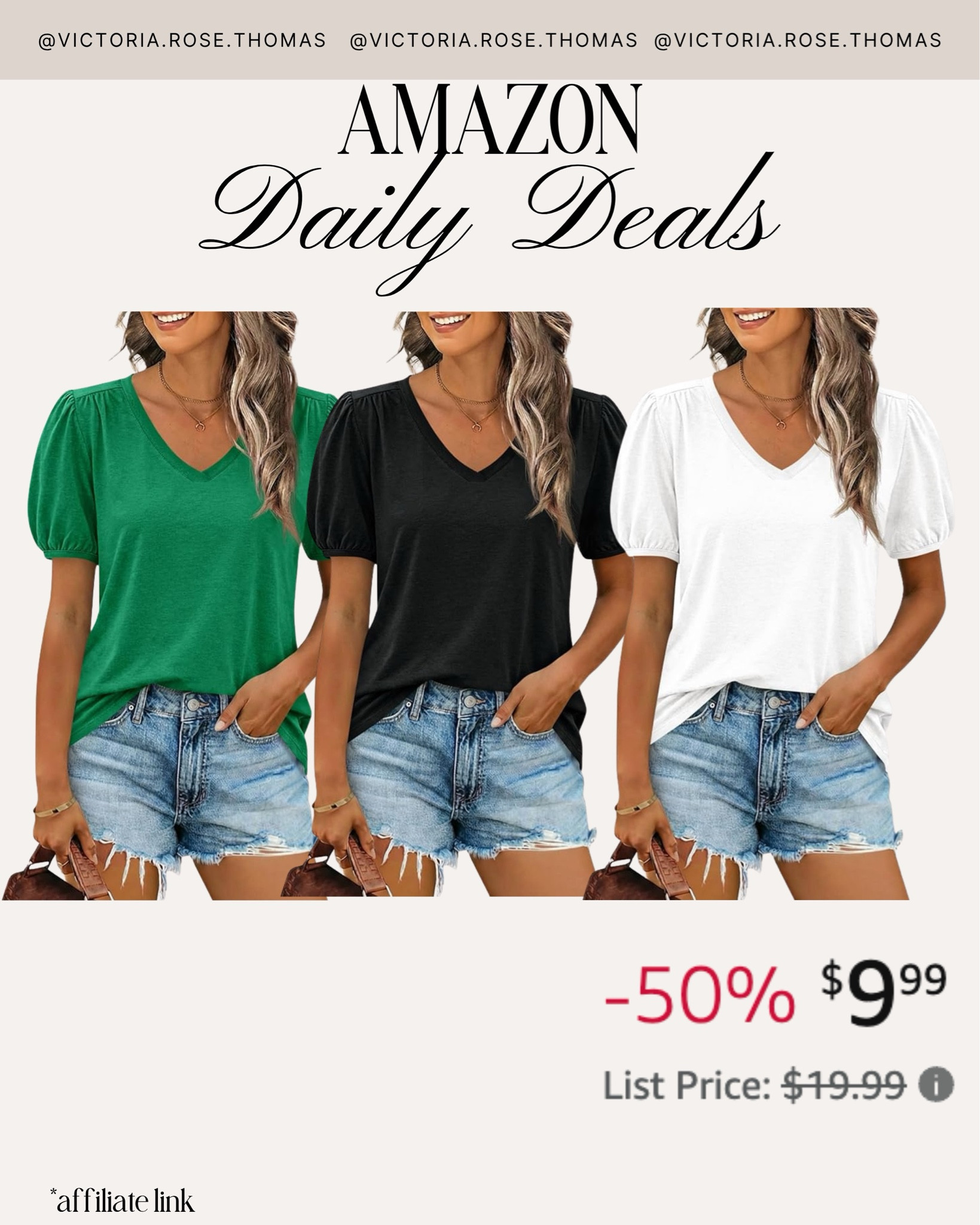 Amazon daily deals
Amazon fashion
Amazon style
Stylewithnosecrets 
Deals
Steal
Save
Sale
Amazon prime
Lightweight
Tshirt
Tee
Top
V neck 
Affordable fashionn

#LTKootd #LTKActive #LTKSaleAlert