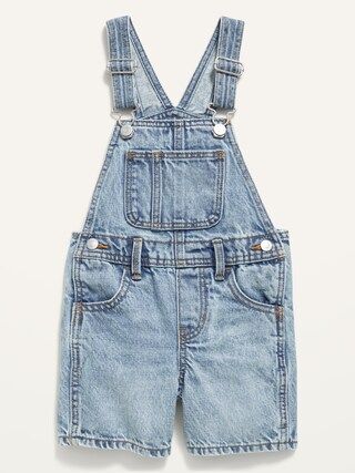Unisex Slouchy Straight Jean Shortalls for Toddler | Old Navy (US)
