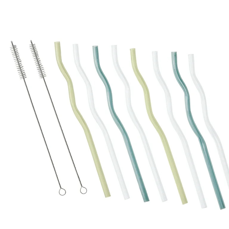 Better Homes & Gardens 10-Piece Tritan Plastic Straw Set | Walmart (US)