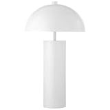 Henn&Hart York 27" Tall Table Lamp with Metal Shade in Matte White/Matte White, Lamp, Desk Lamp for  | Amazon (US)