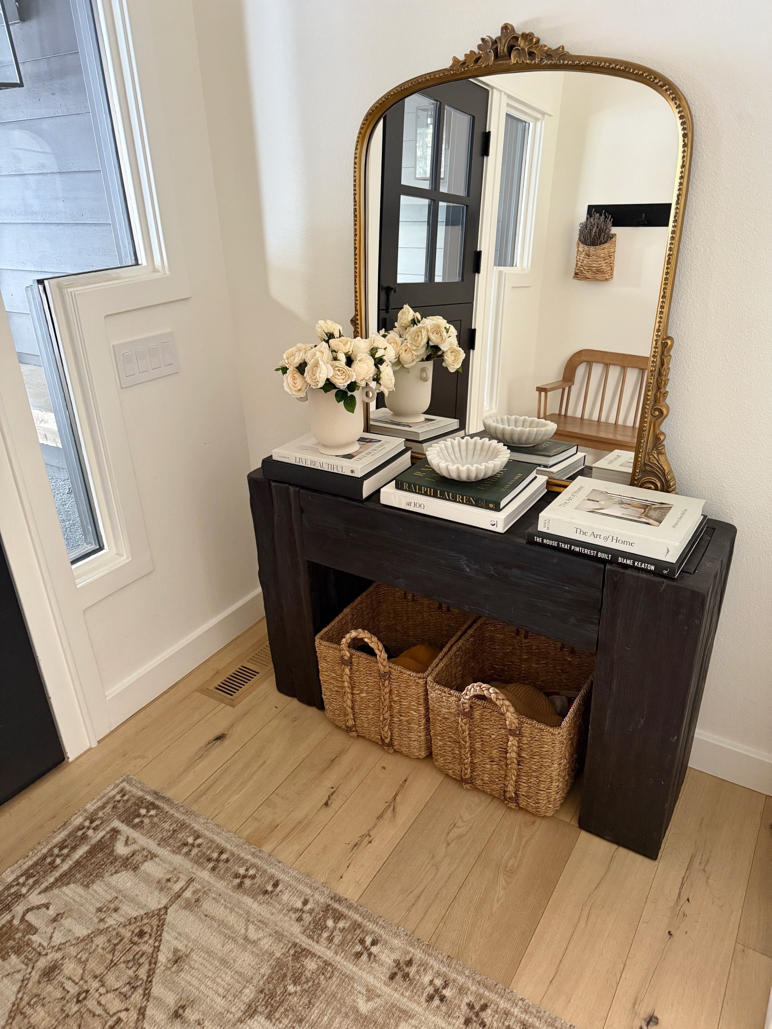 Entry console table and decor 

Home
Amazon
Coffee table books
Mirror 

#LTKHome