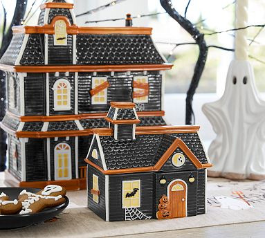 Haunted House Lidded Bowl with Spoon | Pottery Barn (US)