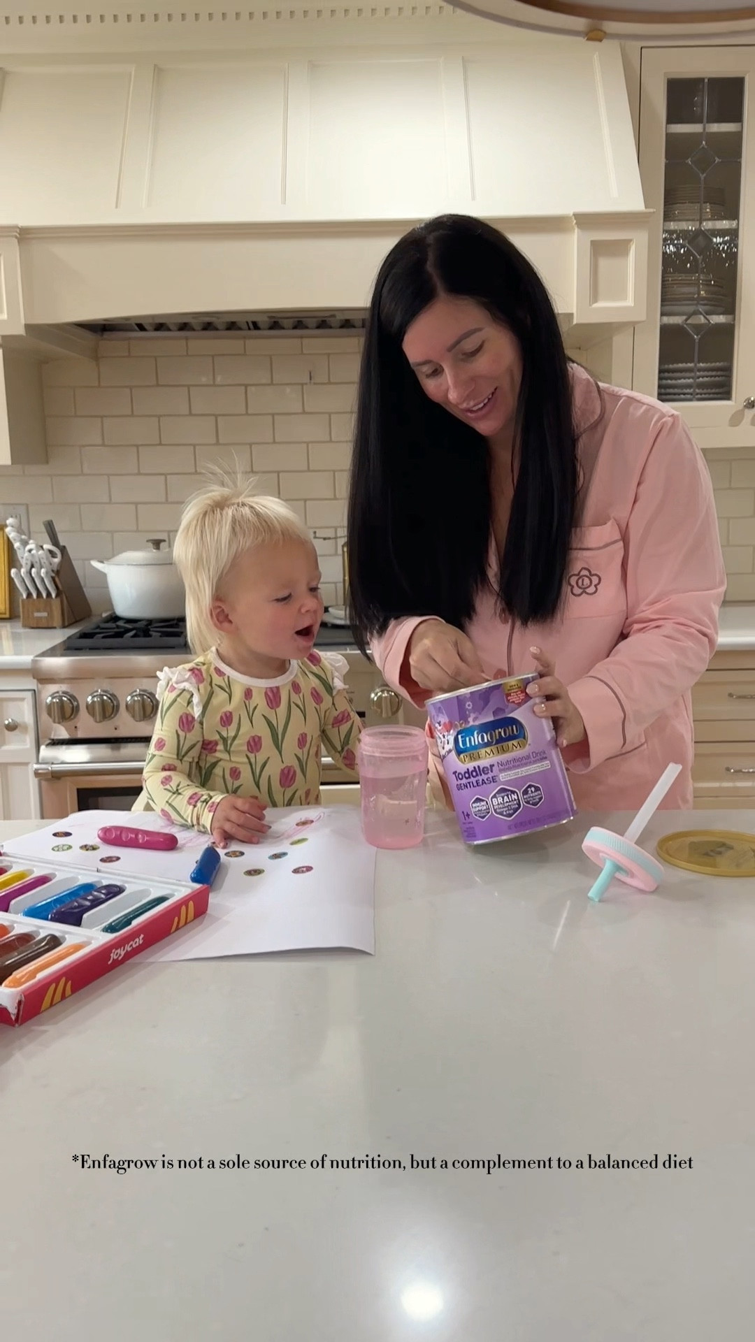 #ad Margot recently started school aka “Mother’s Day Out” and she’s been absolutely loving it! It makes me so happy to see her loving school and new friends. We try to start out our mornings offering her a big balanced breakfast + her Enfagrow Gentlease. She loves the taste and I love knowing she’s getting the nutrition she may still need. We pick ours up on our @target runs! Linking it on my LTK if you want more details 🤍@enfamil  #targetpartner #target #enfagrow 
