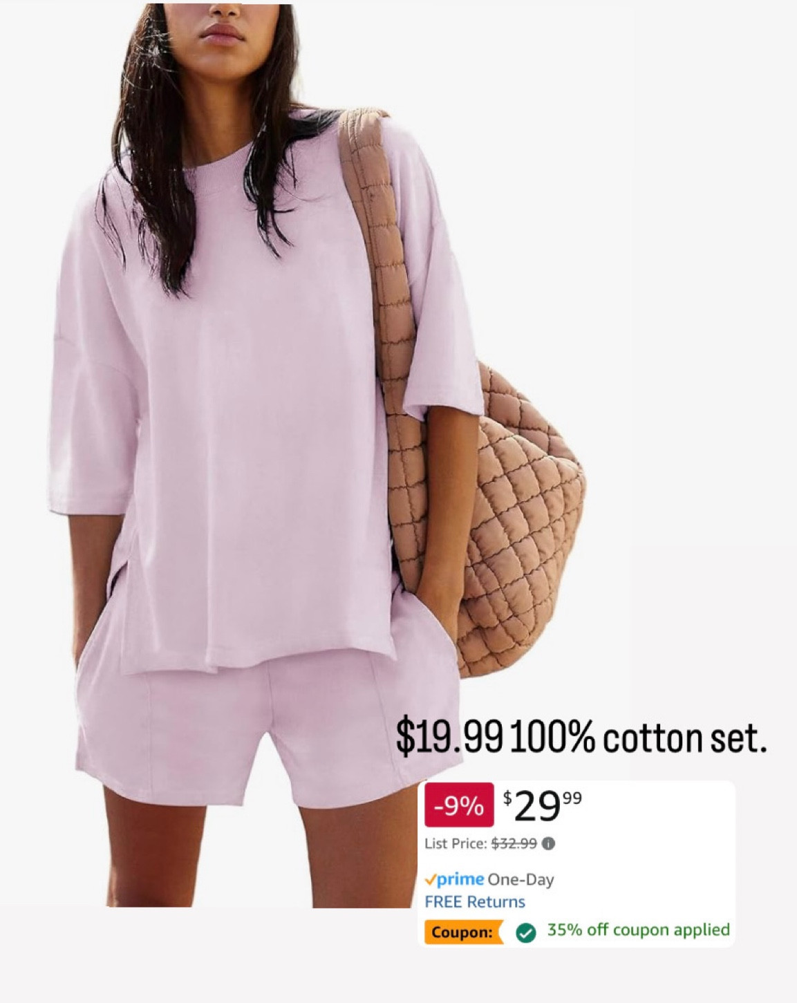 This set is 100% cotton and will be perfect for pregnancy and postpartum in the summer. The shirt is flowy enough to go over your baby bump and style it so cute! Best of all, it’s on sale for $19.99! Maternity style. Bump style. 

#LTKBaby #LTKSpringSale #LTKBump