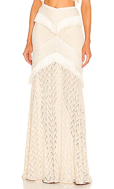 Fringe Trim Maxi Skirt
                    
                    PatBO | Revolve Clothing (Global)
