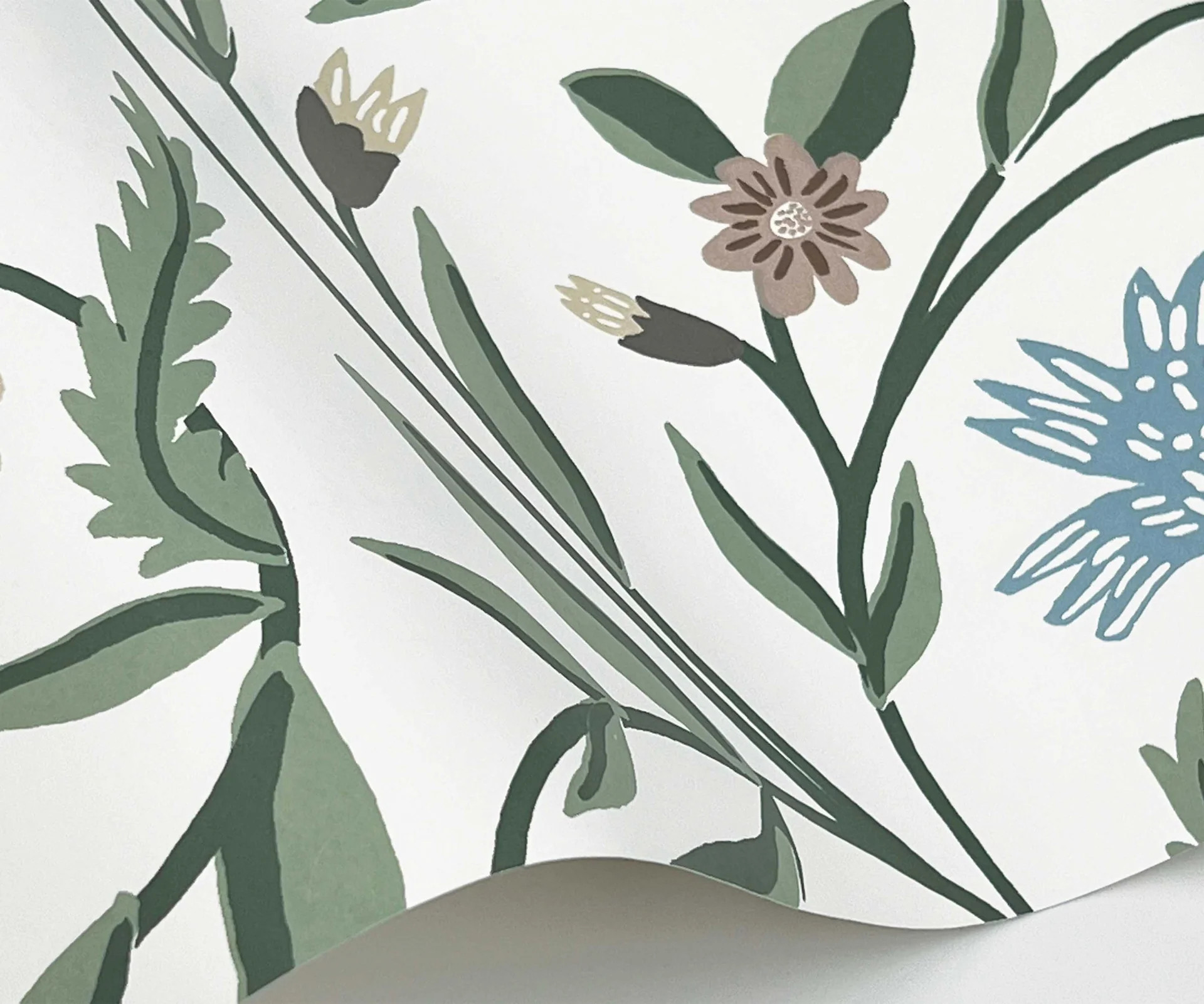 Aster Wallpaper - White | Rifle Paper Co.