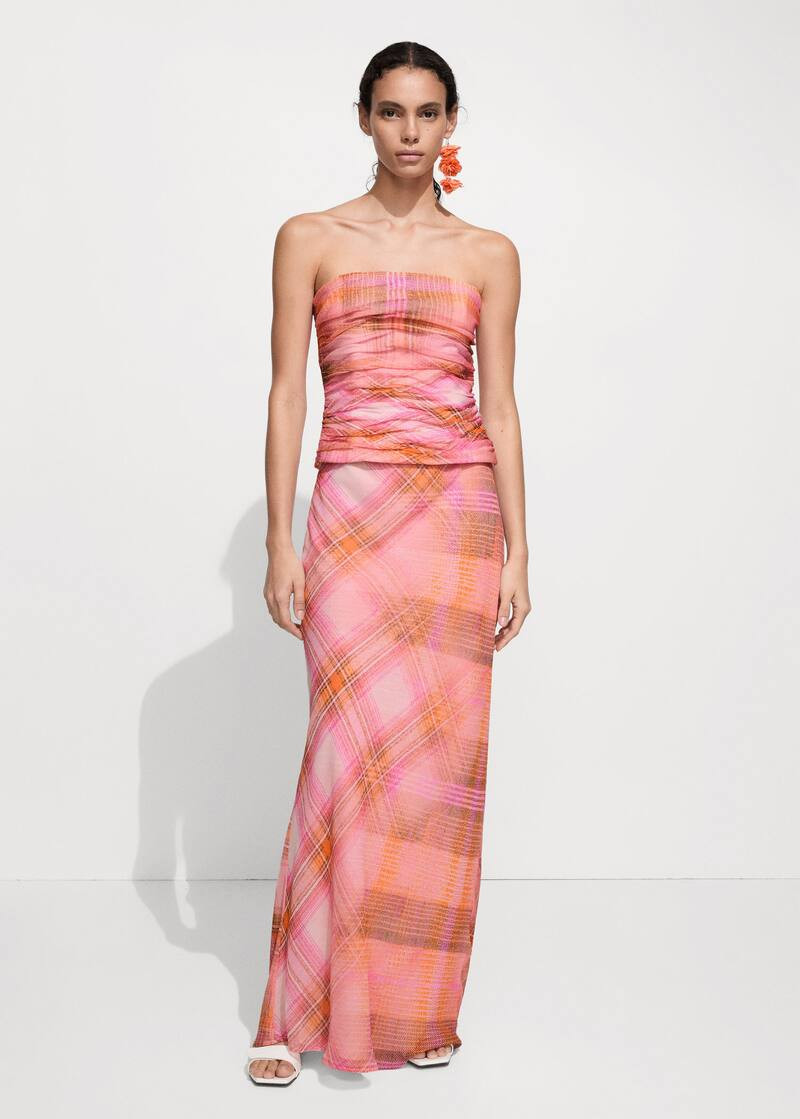 Printed long skirt -  Women | Mango USA | MANGO (US)