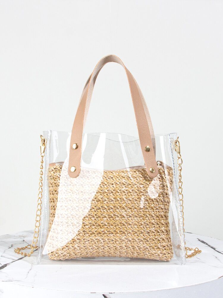 Clear Chain Square Bag With Inner Pouch | SHEIN