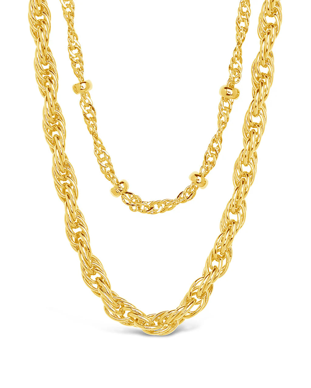 Raya Layered Chain Necklace | Sterling Forever