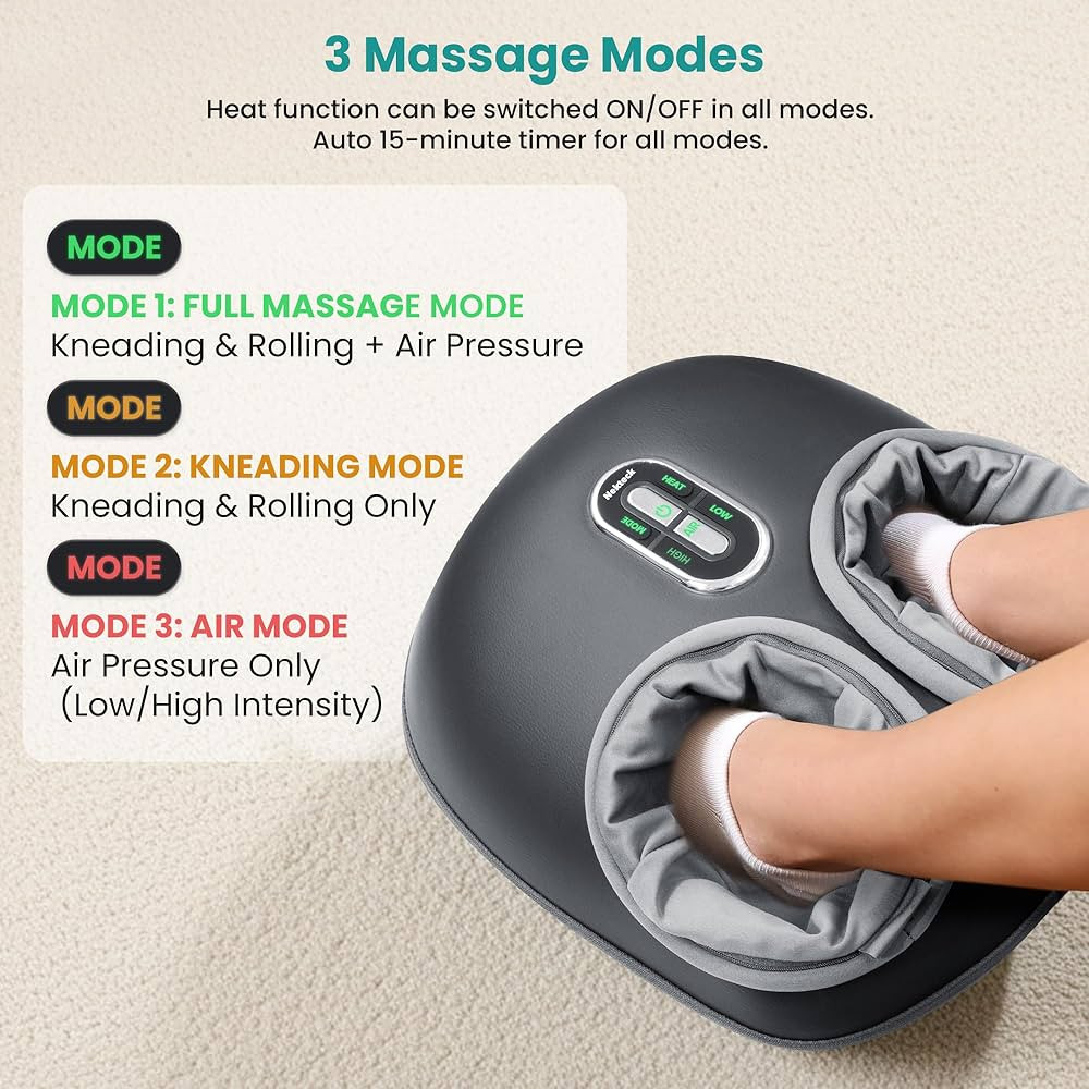 Nekteck Shiatsu Foot Massager with Heat [2026 Upgraded], Valentines Day Gifts for Him Her Relaxat... | Amazon (US)
