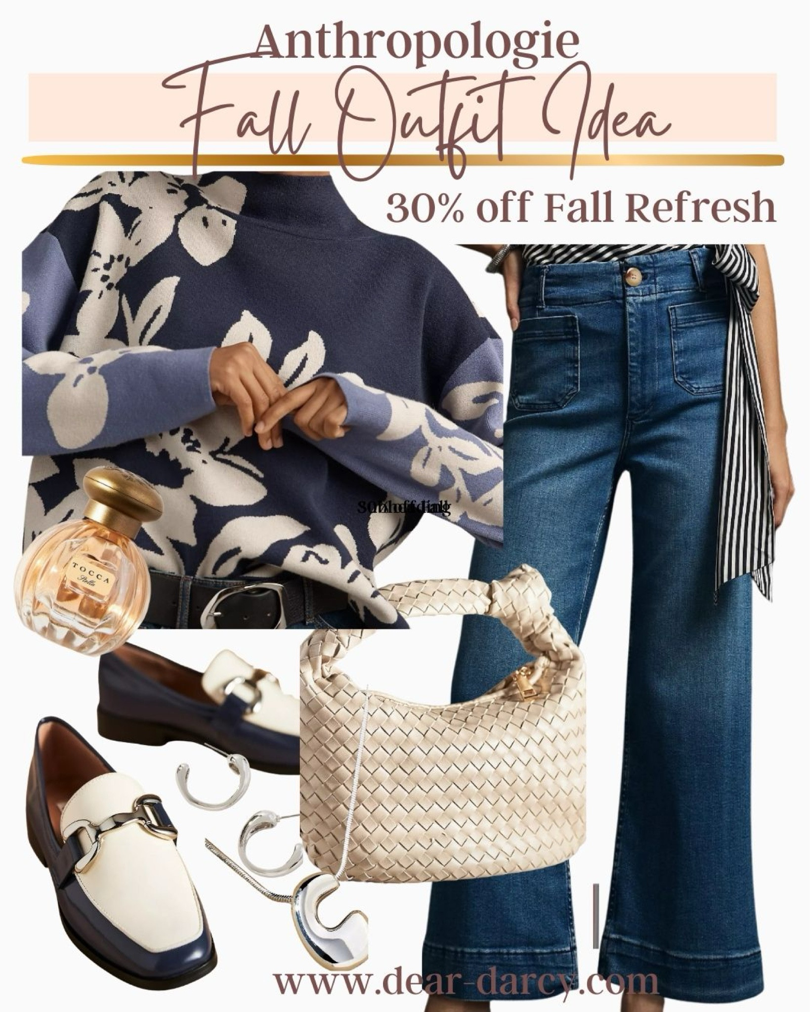 🚨 30% off fall refresh sale 
ANTHROPOLOGIE

Maeve Colette cropped high rise wide leg denim jean with front patch pockets

Brigitte satchel by melie Bianca  mini edition 

Bibi Lou Zagreb leather loafers

Maeve mock neck sweater by Maeve 

Silver puff letter initial necklace 

Bean end Silver hoops  earrings 

Tocca mini Eau de parfum $28 
5 fragrances 

#LTKSaleAlert #LTKGiftGuide #LTKStyleTip