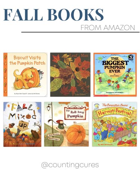 Let your kids fall in love with these Fall books from Amazon! These books are great for entertainment and educational purposes because each story has a lesson in it. 

Amazon finds, Amazon faves, Amazon books, Kids' story books, books for the holidays, holiday books, illustrated books, picture books, children book illustrations, children's books, home library must-haves, home library essentials, children's story books, seasonal book for kids

#LTKfamily #LTKSeasonal #LTKkids