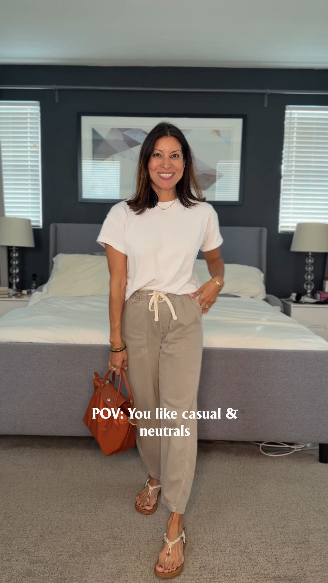 Ready to wear comfy pants on repeat. 

Pants Gap Factory size xs 
Tee Old Navy size small 
Sandals tts 

Spring outfit 

#LTKSeasonal #LTKOver40 #LTKootd