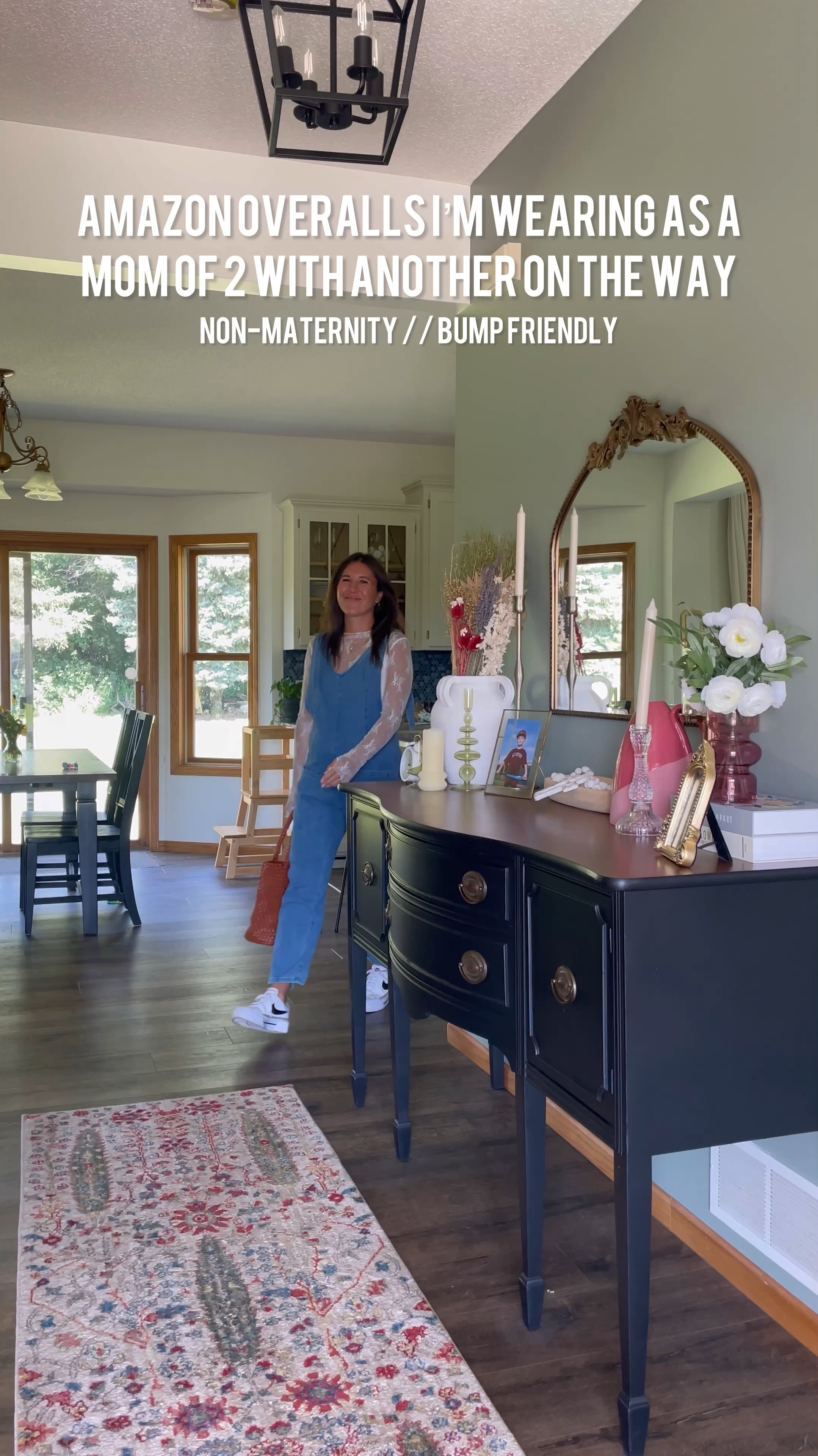 Cutest overalls for fall outfits! Non maternity & wearing small in everything. 

Nike sneakers 25% off with code FALL25 (size up .5)

#LTKShoeCrush #LTKFindsUnder100 #LTKBump