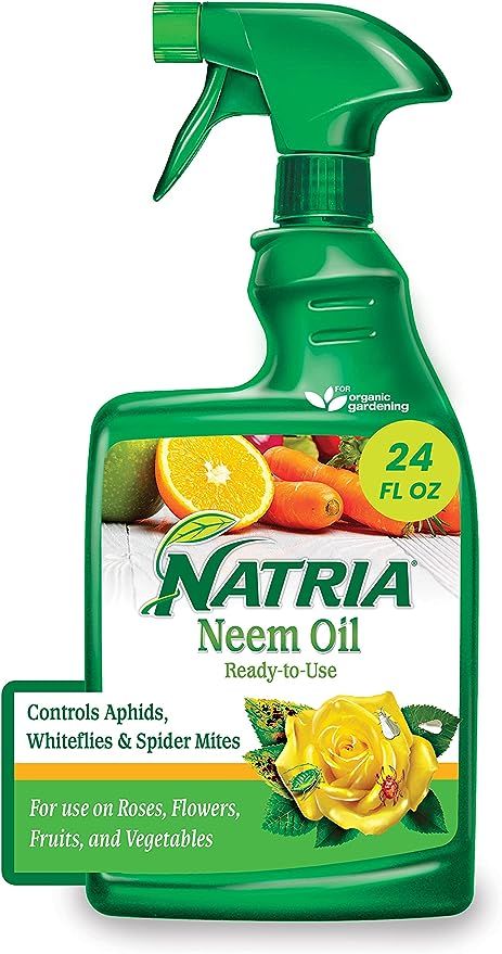 Natria 706250A Neem Oil Spray for Plants Pest Organic Disease Control, for Insects, 24-Ounce, Rea... | Amazon (US)