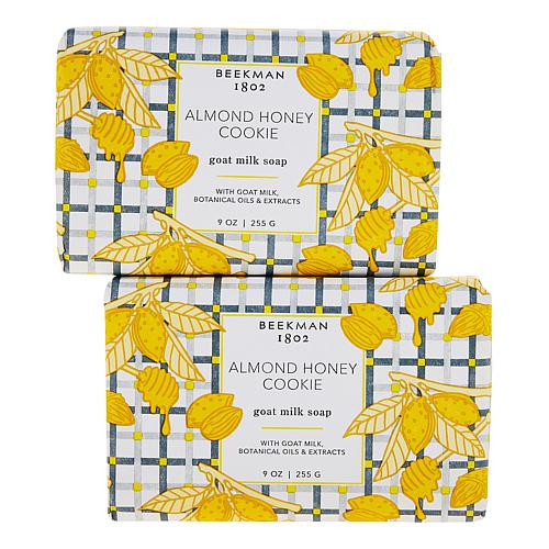 Beekman 1802 Goat Milk 2-pack Almond Honey Cookie Bar Soap Set | HSN