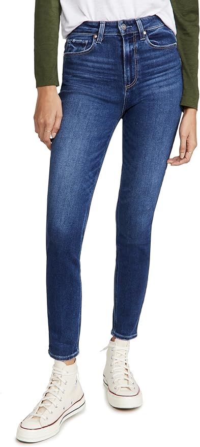 PAIGE Women's Flaunt Denim Cheeky Ankle Jeans | Amazon (US)