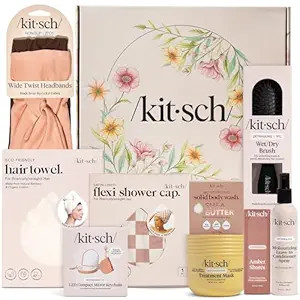 Kitsch Mother's Day Bundle Gift Box - Spa Set for Women Gift with Hair & Body Essentials - A Luxu... | Amazon (US)