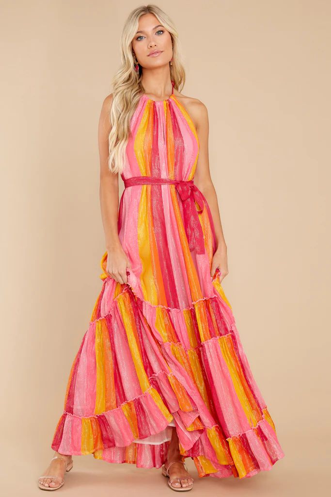 Colette Marbella Mix Holi Long Dress | Red Dress 