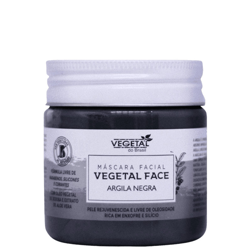 Vegetal do Brasil Argila Negra
        
            
                 - Máscara Facial 180g | Beleza Na Web (BR)