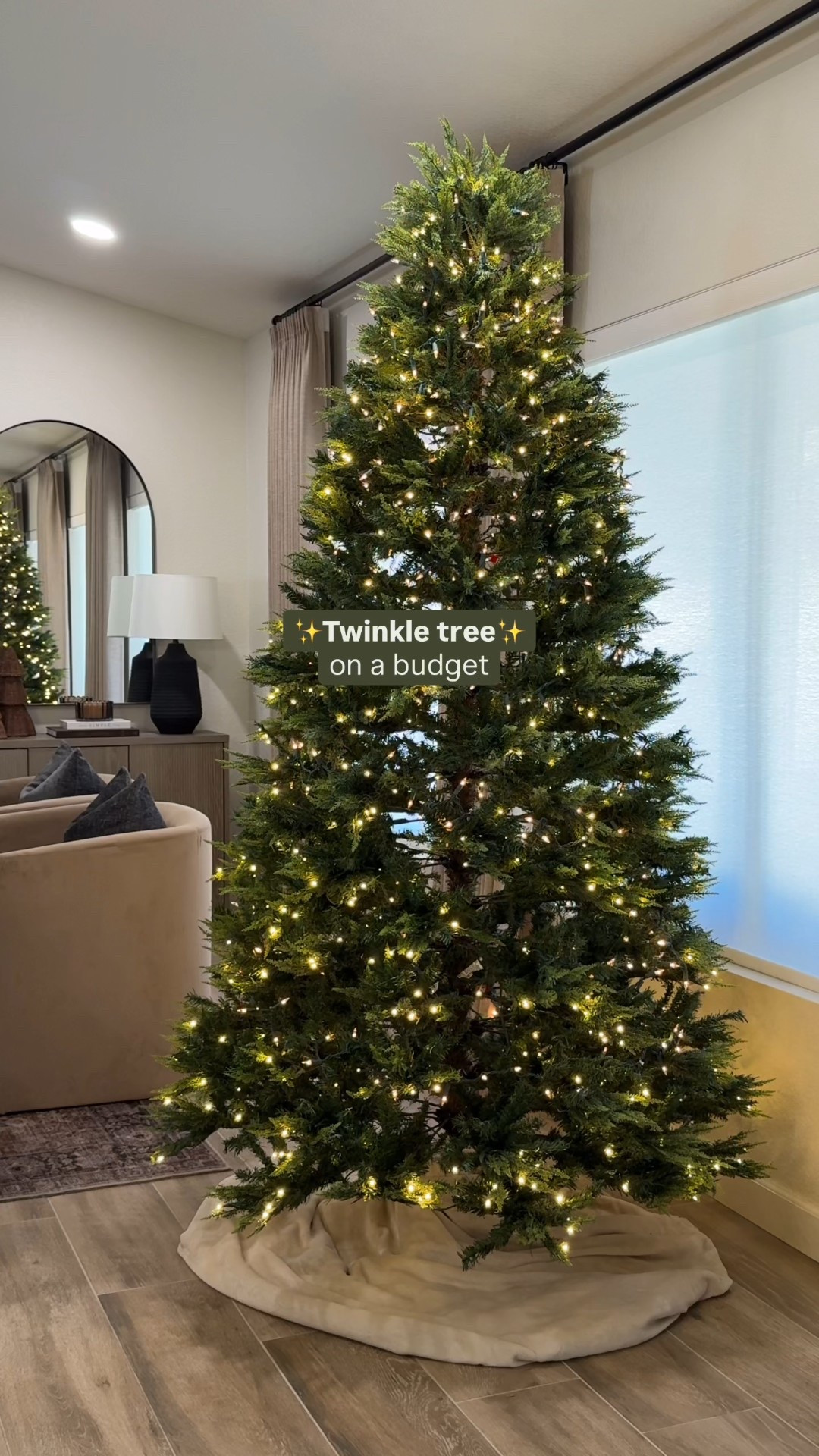 Get the viral twinkle tree look for less! If you already have a tree, there is no need to replace it. Just add twinkle lights for the same effect! 



I used 4 strands of 100ct twinkle lights. 

#twinklelights #christmasmagic #christmaslights #christmastree #grandduchess #affordabledecor #holidaydecor #christmasseason #christmasvibes 

#LTKHoliday #LTKHome #LTKSeasonal