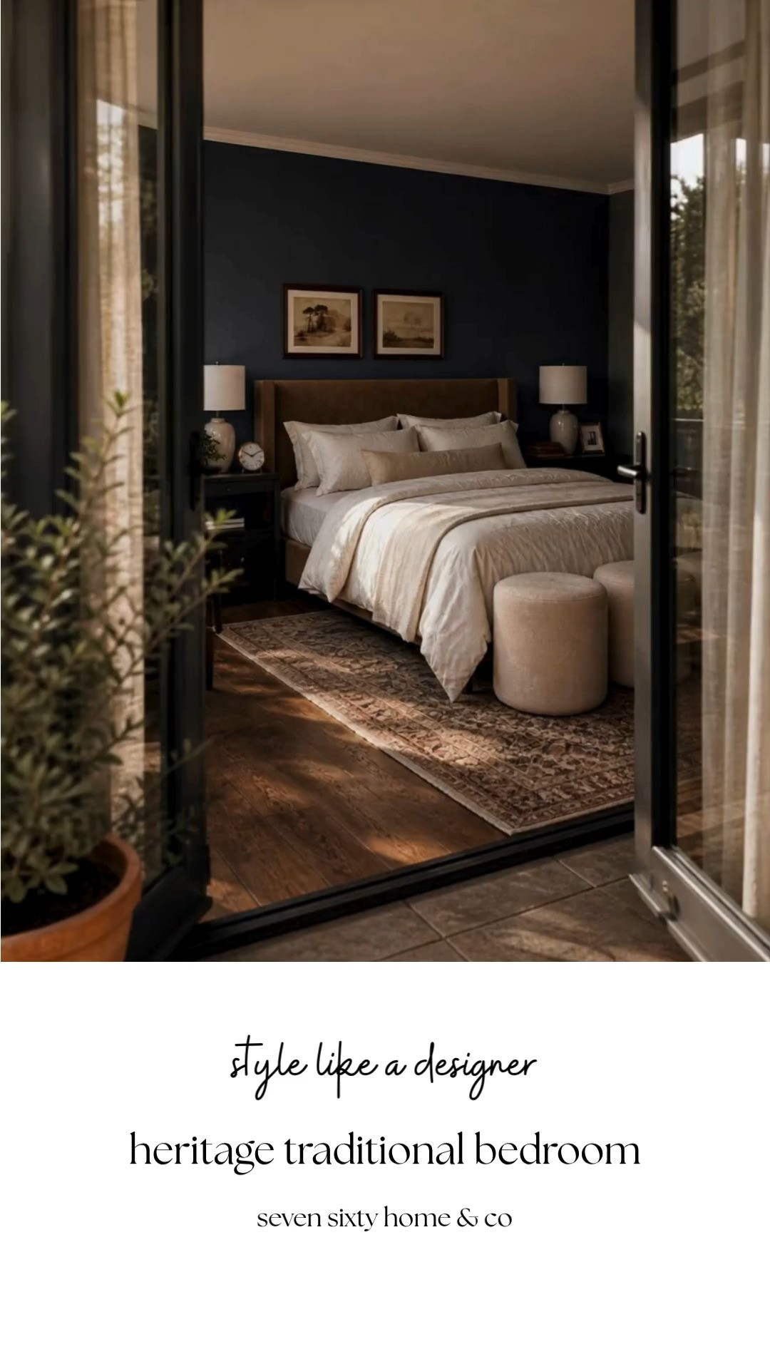 Warm neutral bedroom design with layered textures and dark accent wall

This bedroom combines an upholstered bed, neutral bedding, vintage style area rug, and soft lighting to create a cozy, elevated space
The darker wall color adds contrast while keeping the room grounded and balanced

Perfect for bedroom ideas, moody bedroom design, neutral bedroom decor, and primary bedroom inspiration with warm tones and layered styling 

 #LTKHome