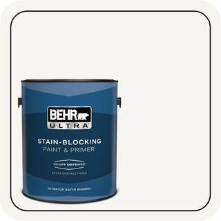 1 gal. Designer Collection #DC-001 Whipped Cream Extra Durable Satin Enamel Interior Paint & Prim... | The Home Depot