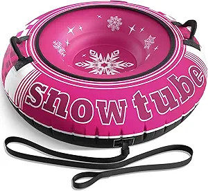 Jasonwell Inflatable Snow Tube Sled - Heavy Duty Snow Tubes for Sledding with Premium Canvas Cove... | Amazon (US)