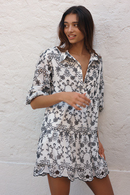 The Bettina Tiered Shirt Dress by Maeve | Anthropologie (US)