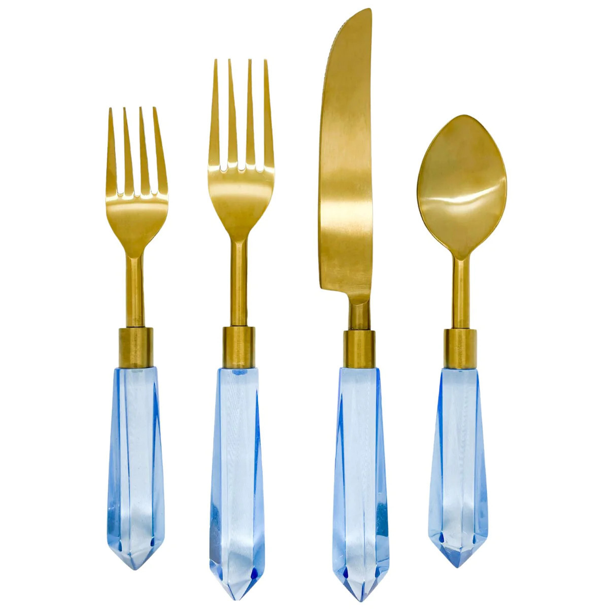 Acrylic Flatware Set - Light Blue | Laura Park Designs