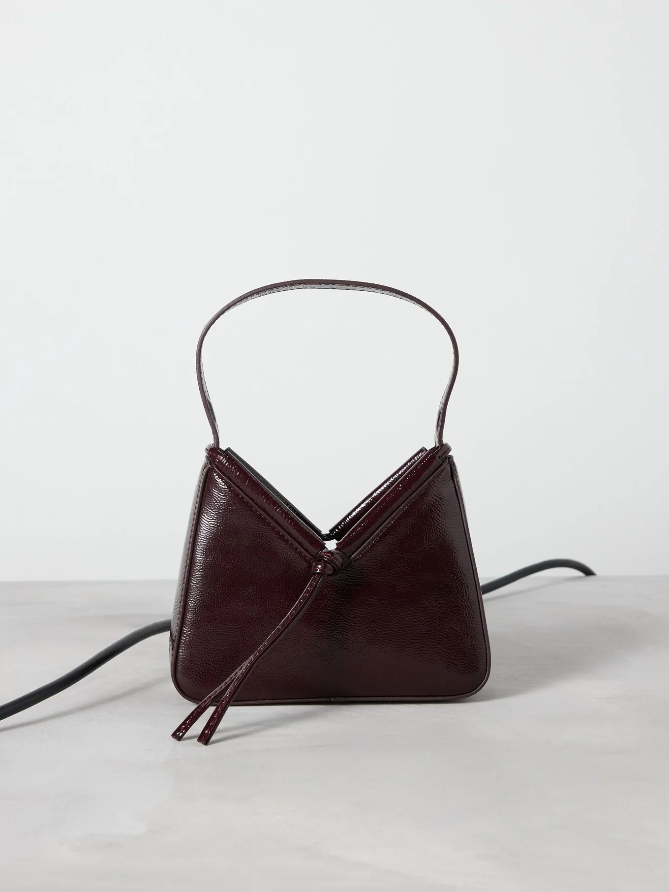 Chiara mini patent-leather handbag | Matches (US)