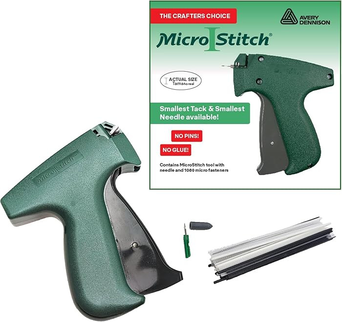 MicroStitch® All‑in‑One Tagging Gun Kit – Ultra‑Fine Needle Tagger with Black/White & Co... | Amazon (US)