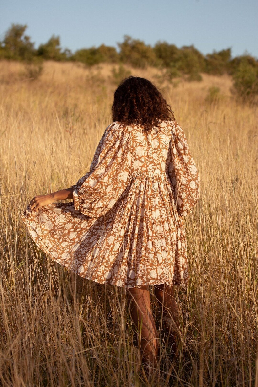 Block Print Dress Mini Dress 100% Pure Cotton Voile Dress Anokhi Dress Mini Dress Nightwear Party... | Etsy (US)