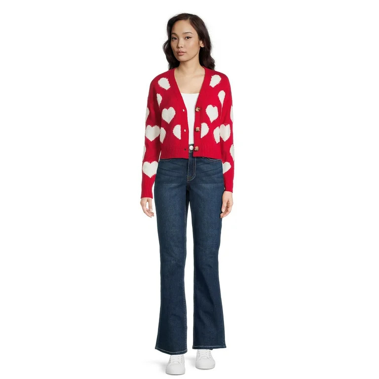 No Boundaries Juniors Novelty Cardigan, Sizes XS-3XL - Walmart.com | Walmart (US)