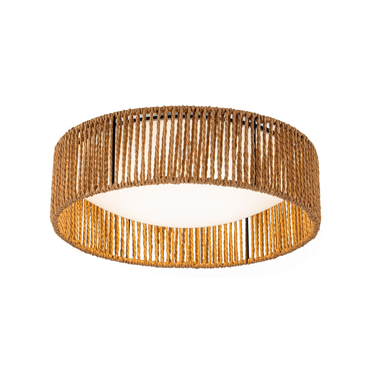 C Cattleya 14.25in. LED Rattan Flush mount with Color Changing 3000K/4000K/5000K | Target