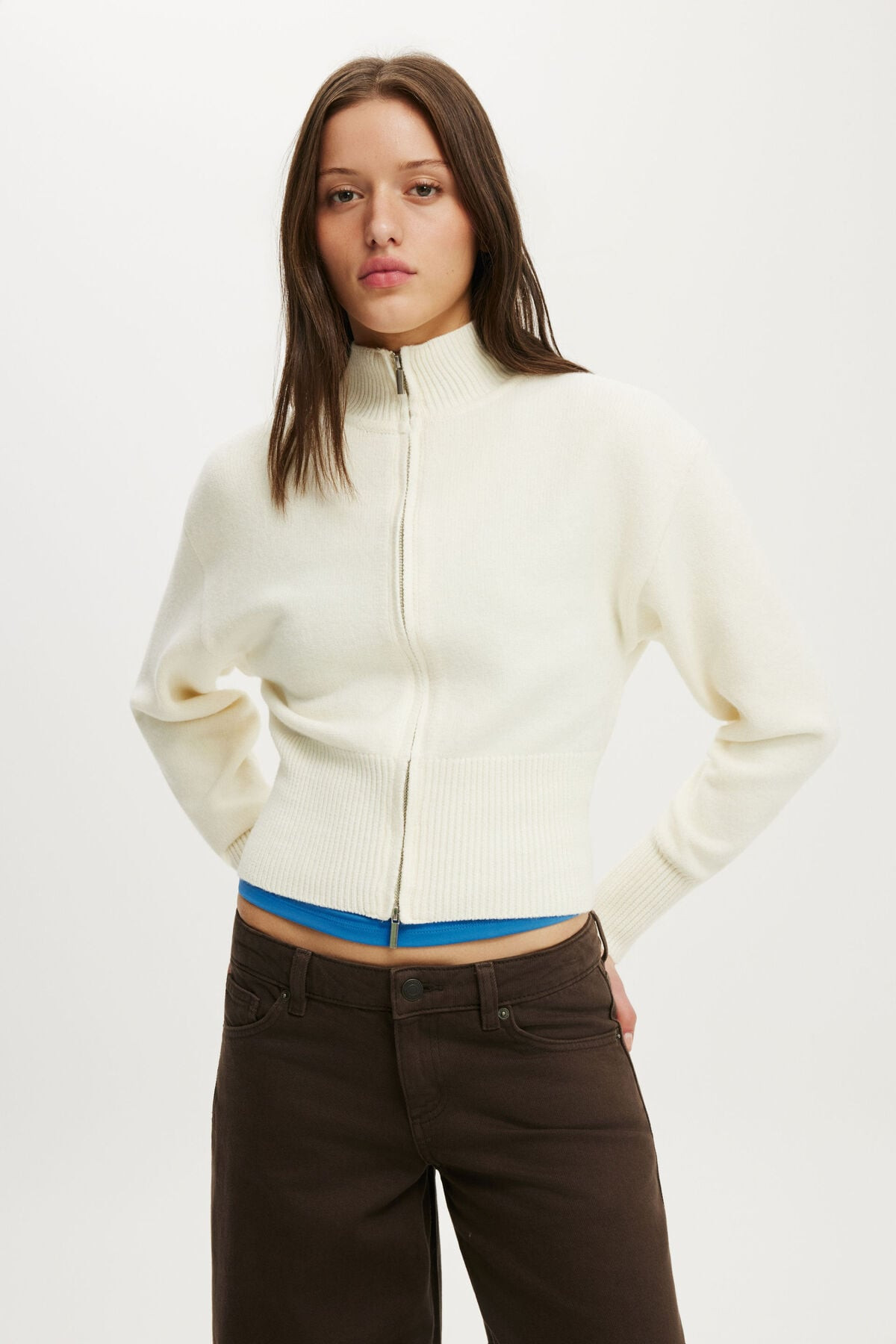 Lotus Cinched Zip Knit | Cotton On (US)