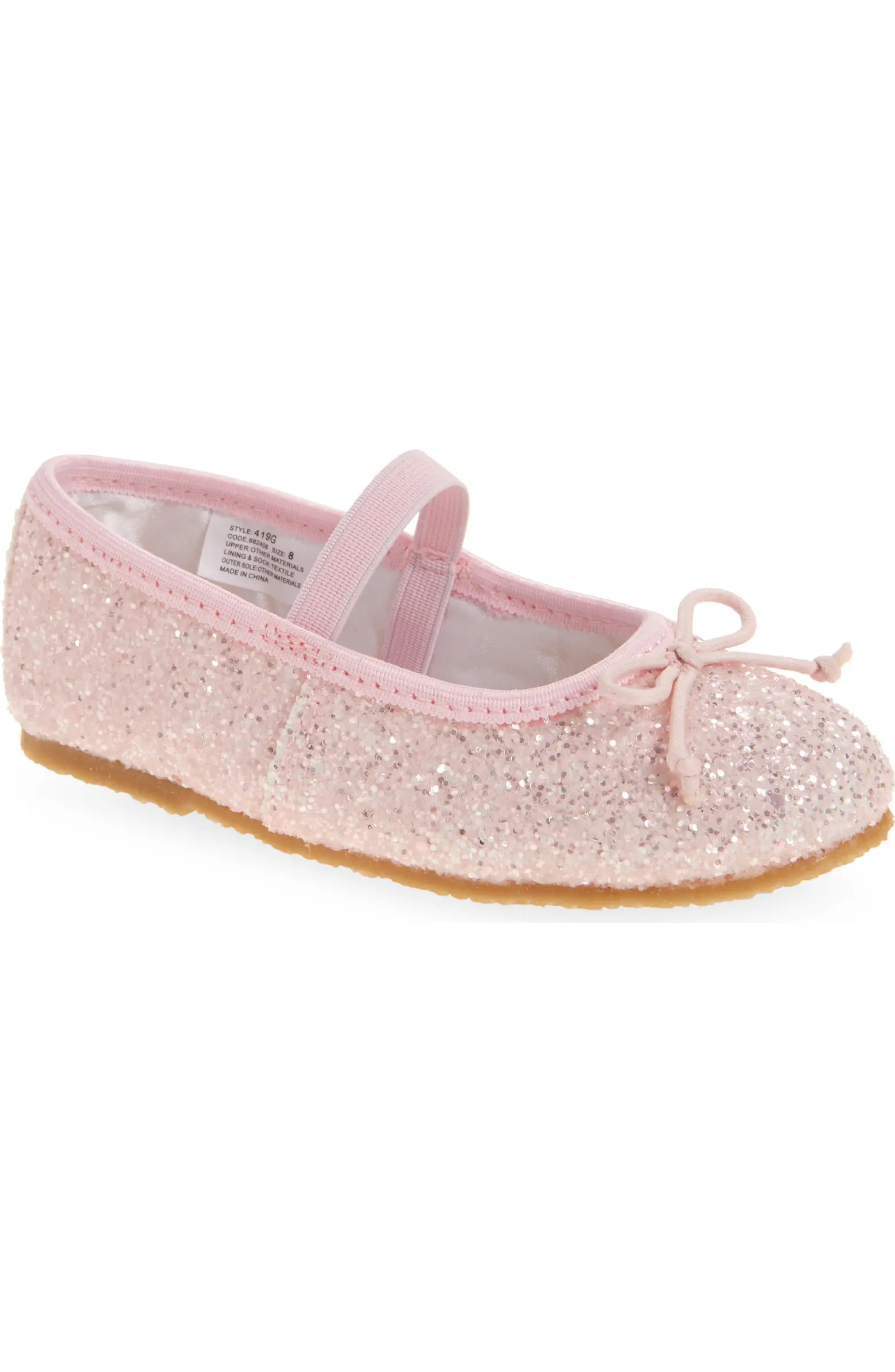 Kids' Victoria Glitter Flat | Nordstrom