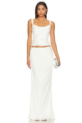 Vivienne Skirt | White Maxi Skirt Set | White Top And Skirt Set | White Skirt Outfit Ideas | Revolve Clothing (Global)