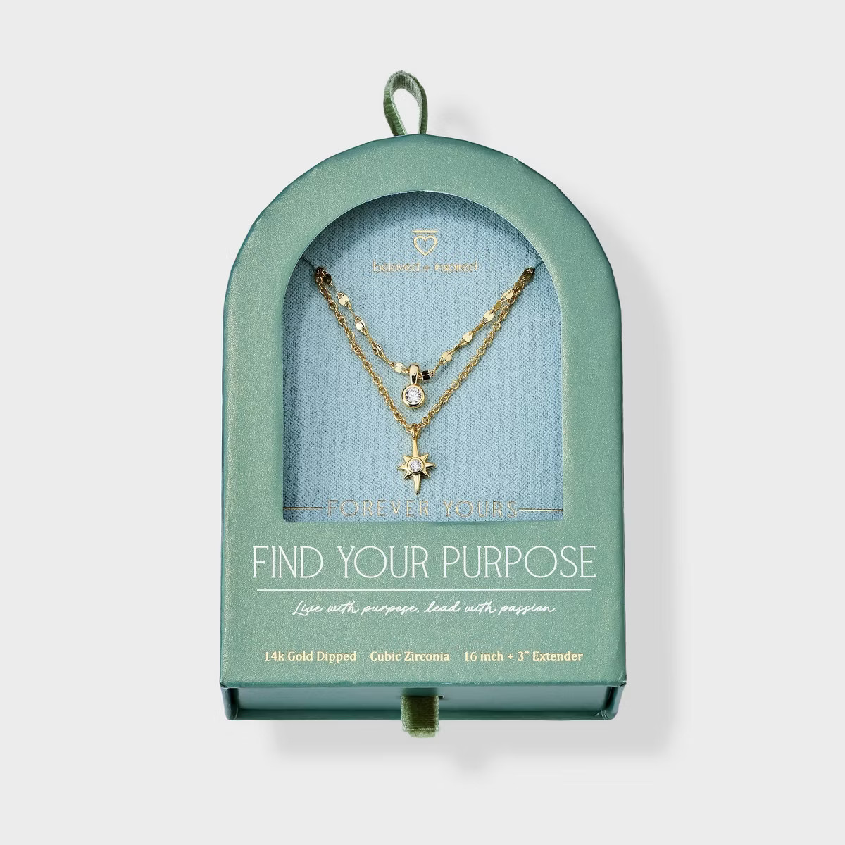 Beloved + Inspired 14K Gold Dipped Multi-Strand Necklace - Gold | Target