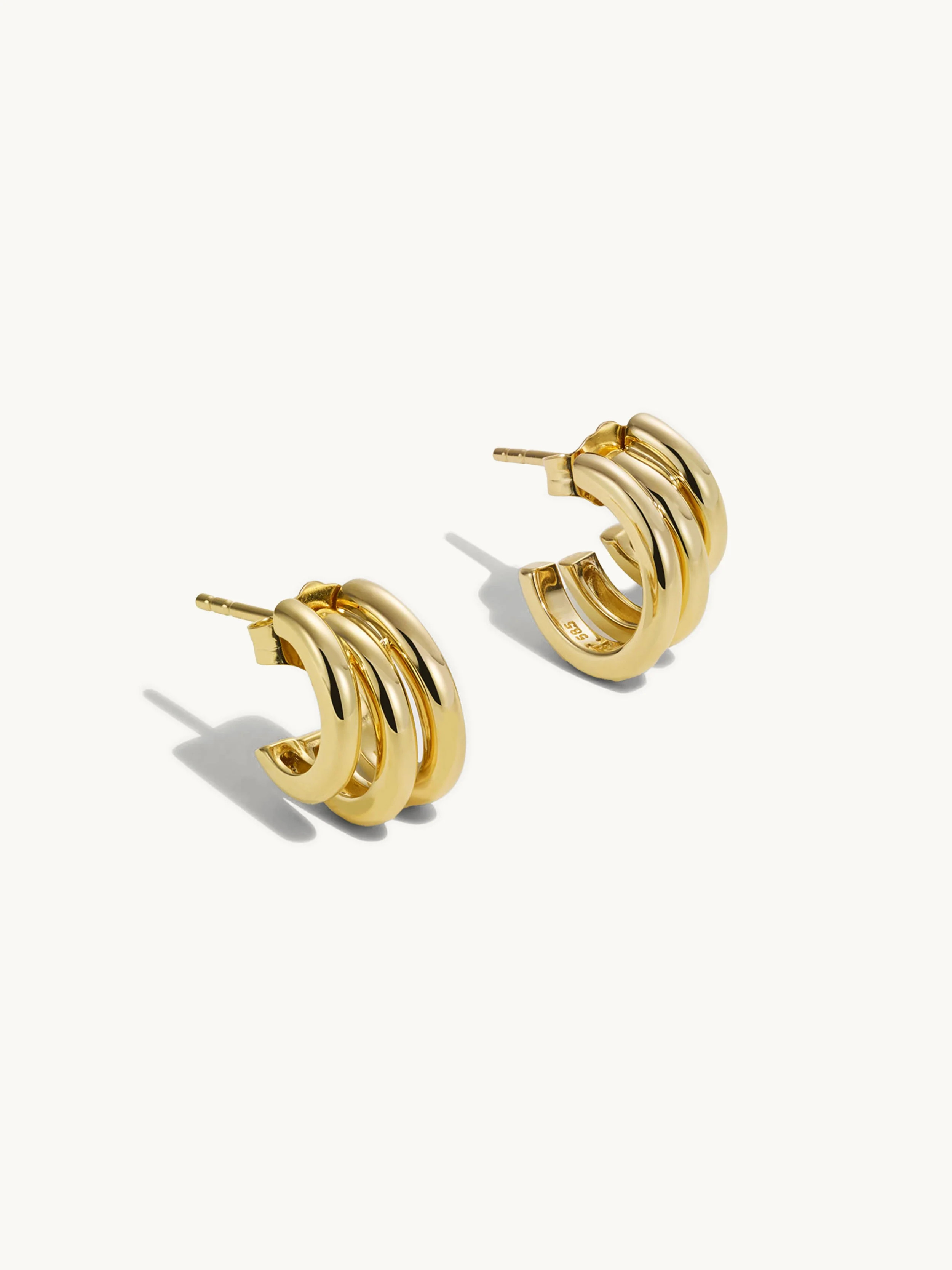 Classic Gold Earring Stack | goop