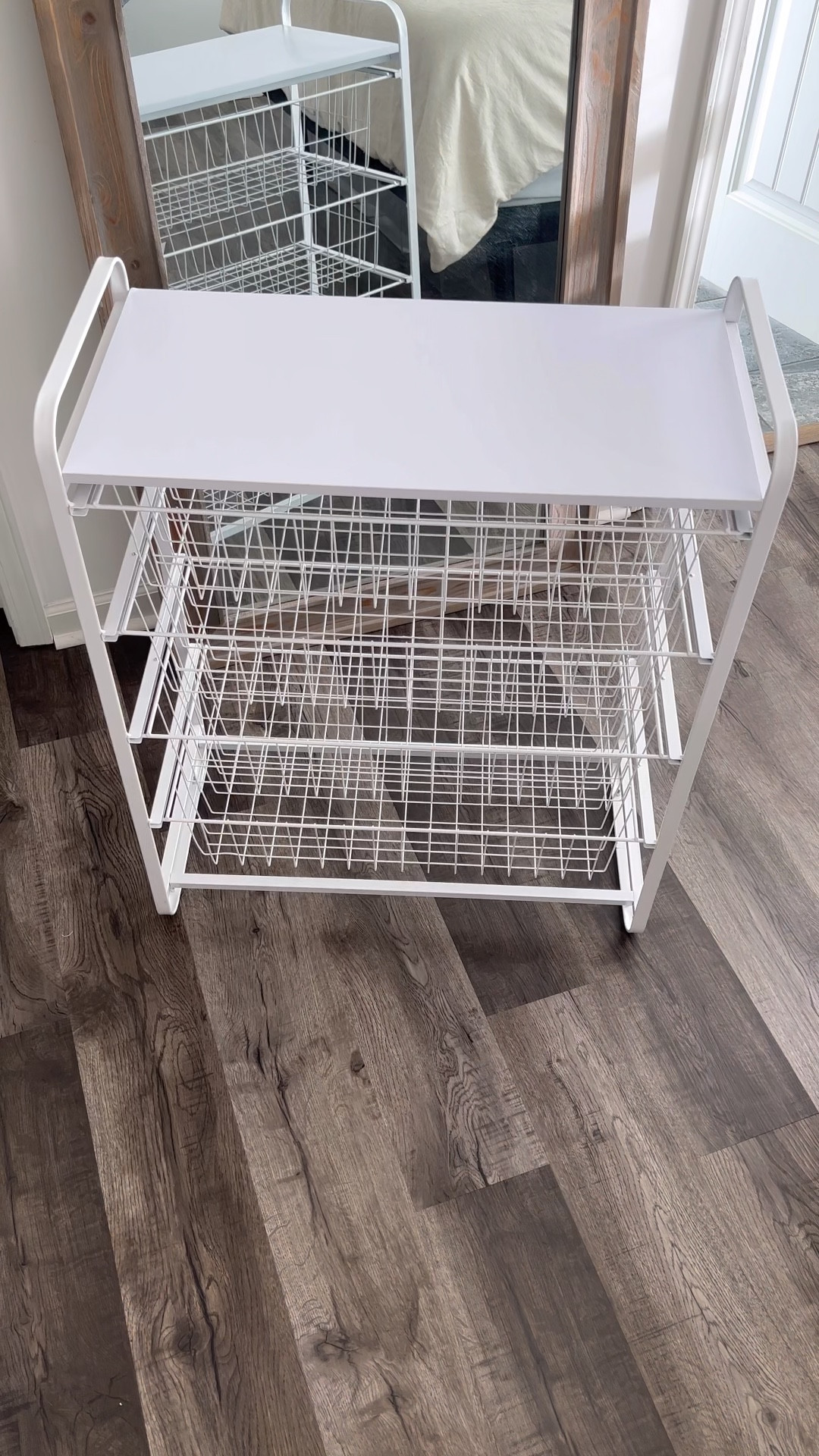 maximize use of your closet by using these wire drawers 🤩 #ltktarget #ltkhome #target #spacesaver #practical #closetfinds 