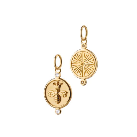 18K Gold Charm - Queen Bee | Monica Rich Kosann | Monica Rich Kosann