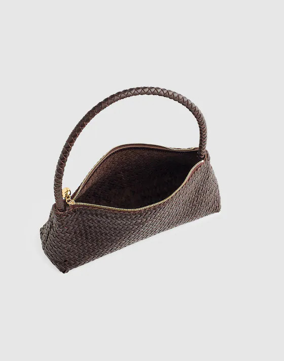 The Signature Woven Mini Zip Shoulder Bag | Madewell