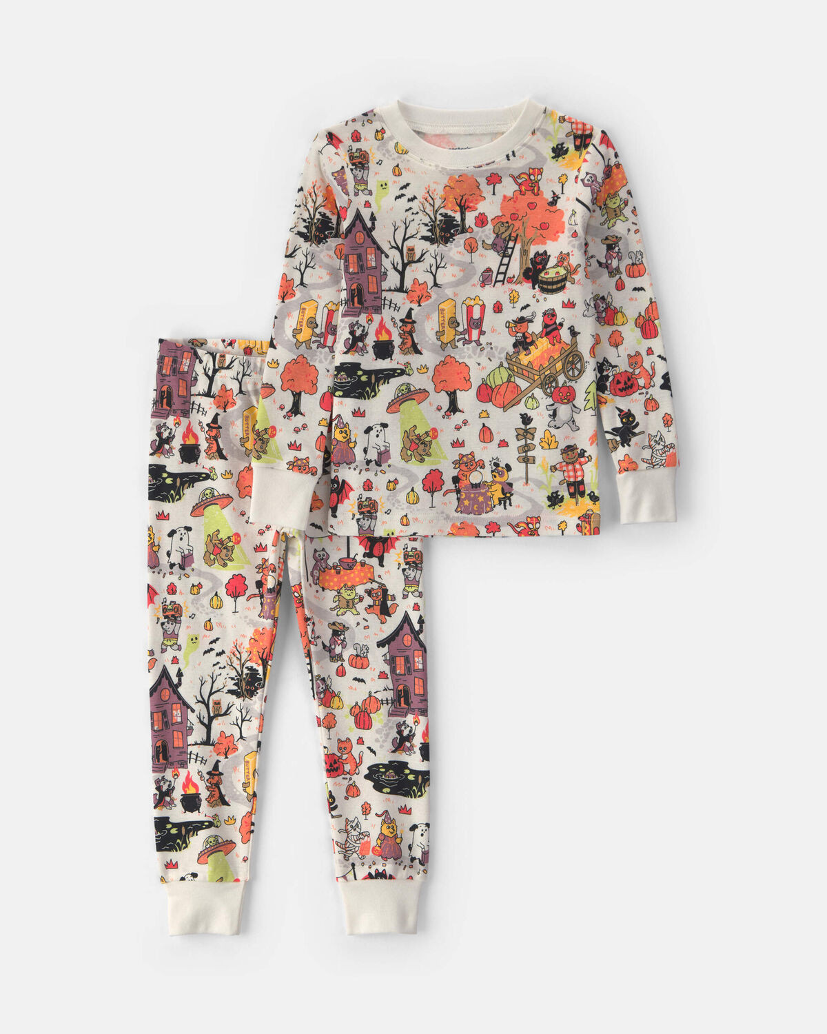 Toddler 2-Piece Halloween Scavenger Hunt 100% Cotton Snug Fit Pajama Set | Carter's Inc