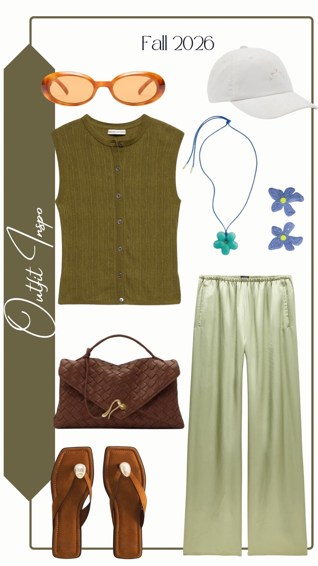 Outfit Inspo

Green Pant: J.Crew
Green Crinkle Knit Vest: Banana Republic
Brown Envelope Bag: JW PEI (Celeste Woven Envelope Bag)
Brown Sandal: Abercrombie 
Baseball Cap: Varley (Franklin Cap)
Amber Tint Sunglasses: Le Specs (Work It! Sunglasses)
Jade Necklace: Tuckernuck (Floral Amelie Necklace)
Blue Earrings: Mignonne Gavigan

#LTKootd #LTKSeasonal #LTKWorkwear