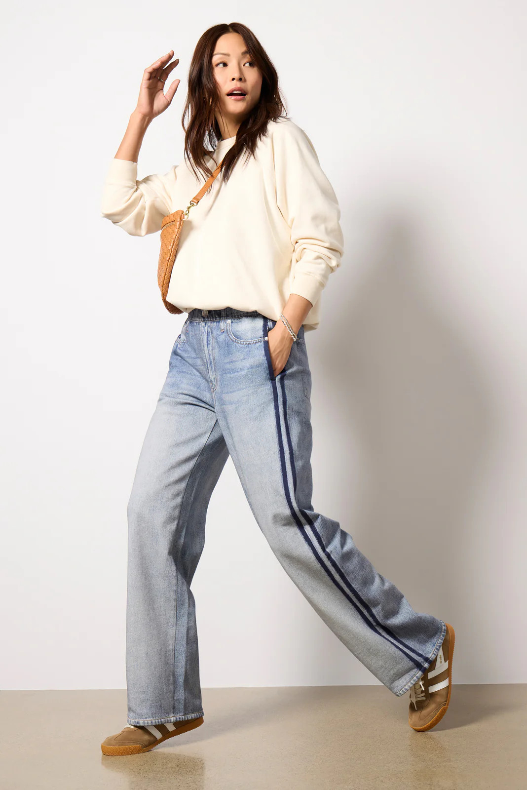Miramar Wide Leg Track Pant | Evereve