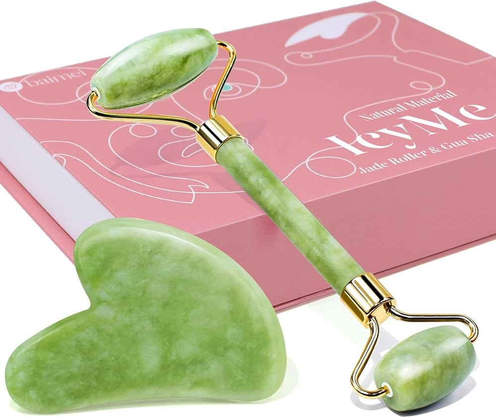 BAIMEI Gua Sha & Jade Roller Facial Tools Face Roller and Gua Sha Set for Skin Care Routine and P... | Amazon (US)