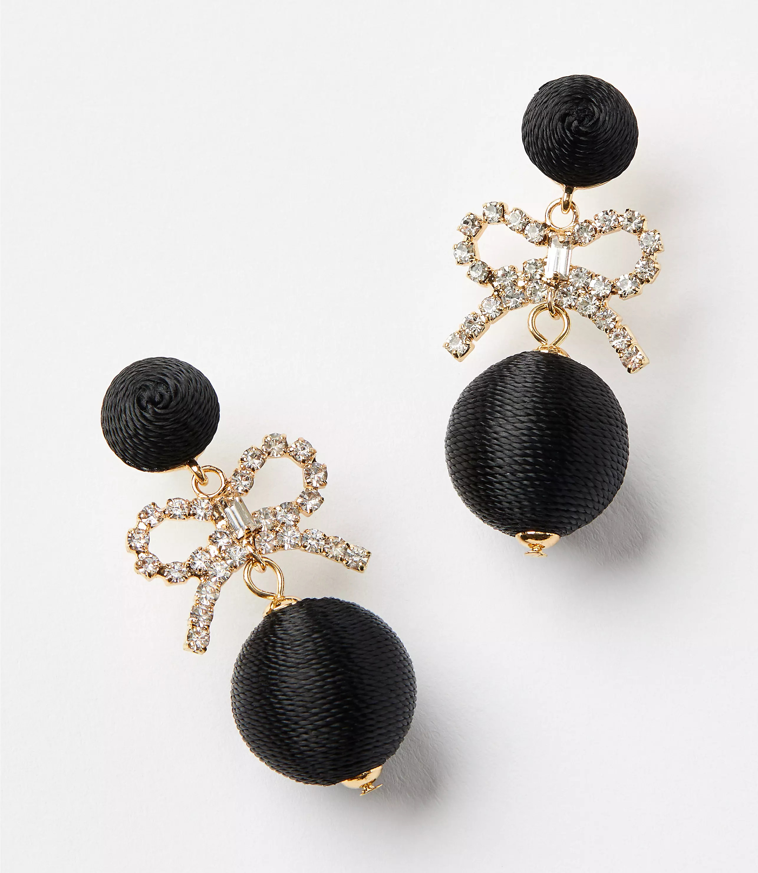 Bow Bauble Drop Earrings | LOFT